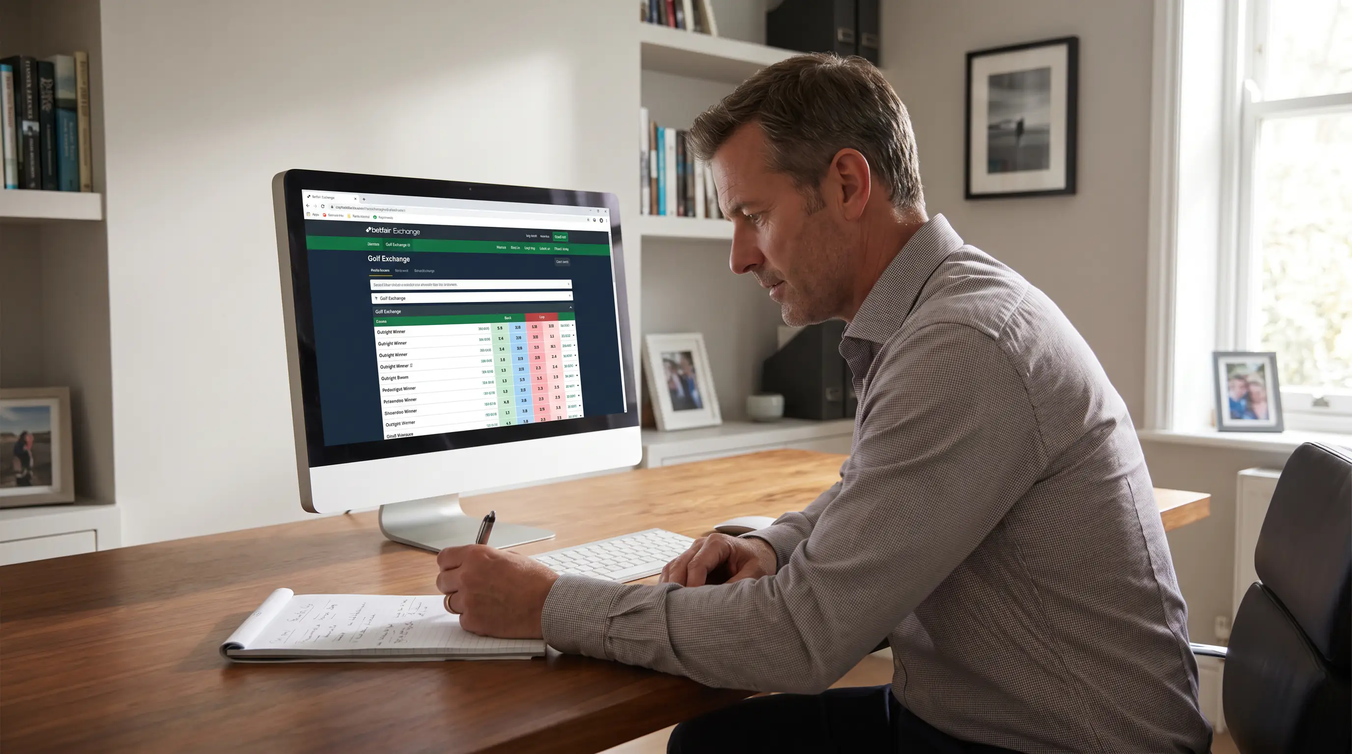 Betfair Exchange interface as alternative for restricted systematic golf bettors