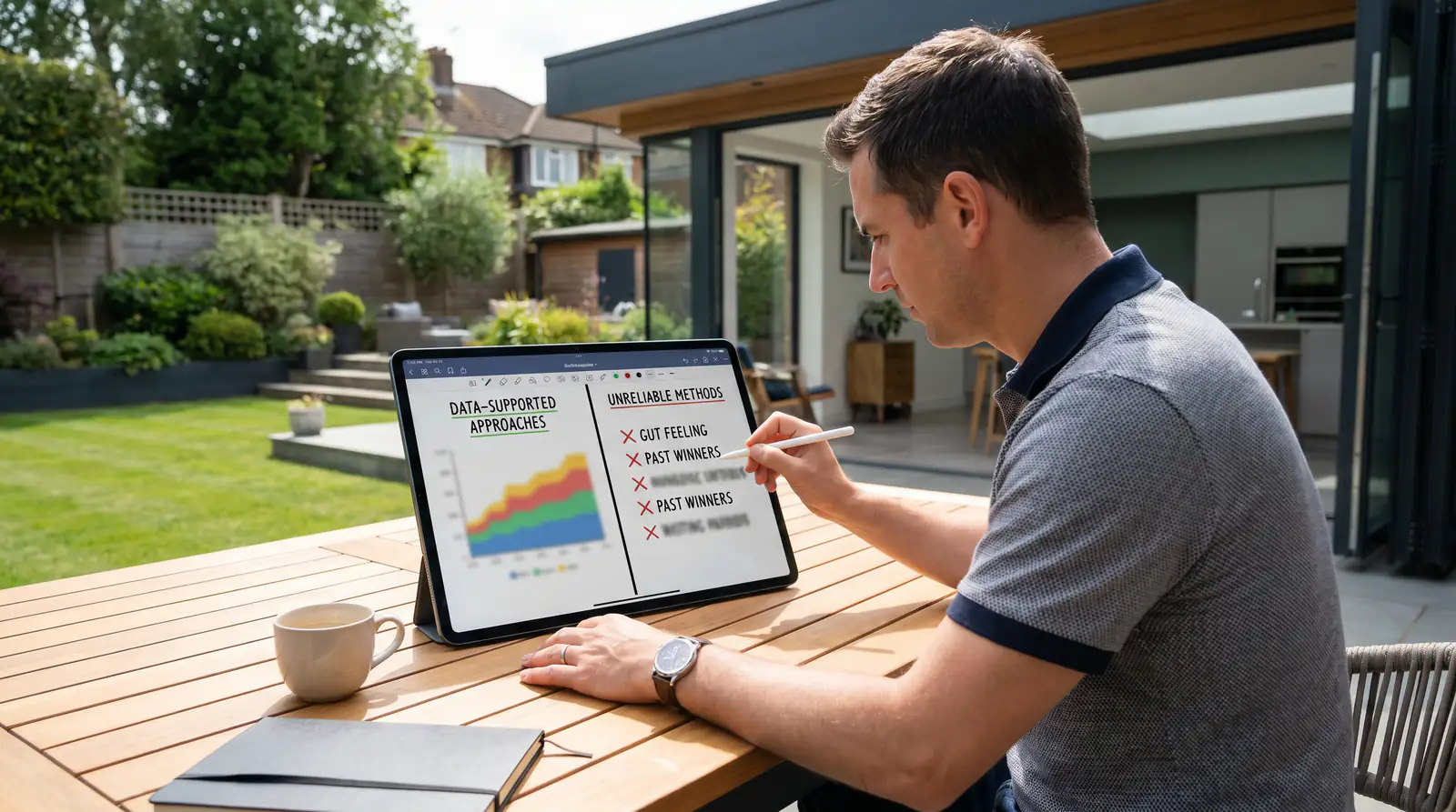 Golf analyst marking unreliable betting methods versus data-supported approaches