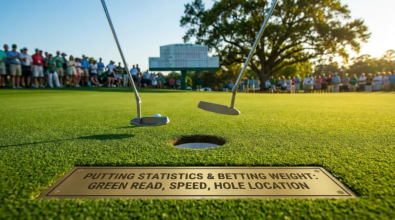 Augusta National fast green surface where putting statistics carry more betting weight