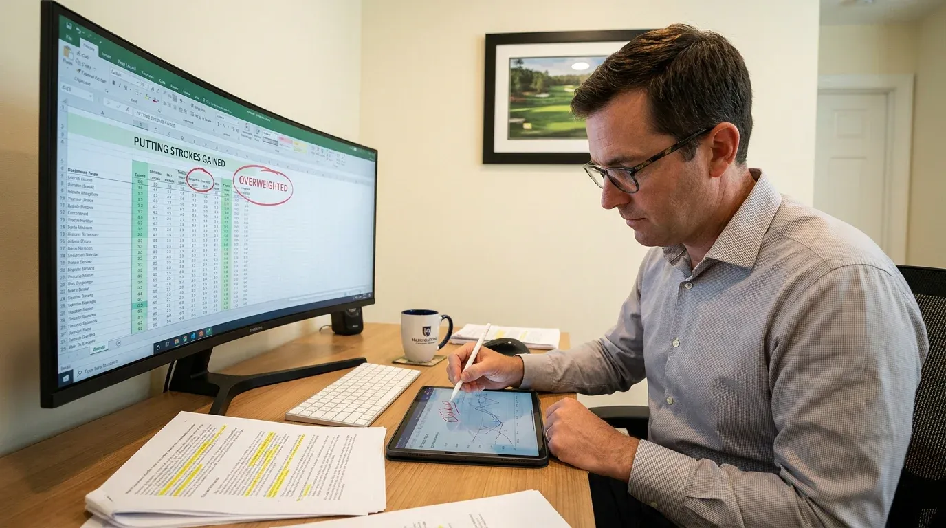 Golf analyst marking overweighted putting data as problematic in betting system review