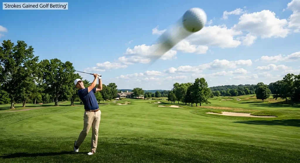 Strokes gained golf betting analysis showing SG categories and predictive data for UK bettors