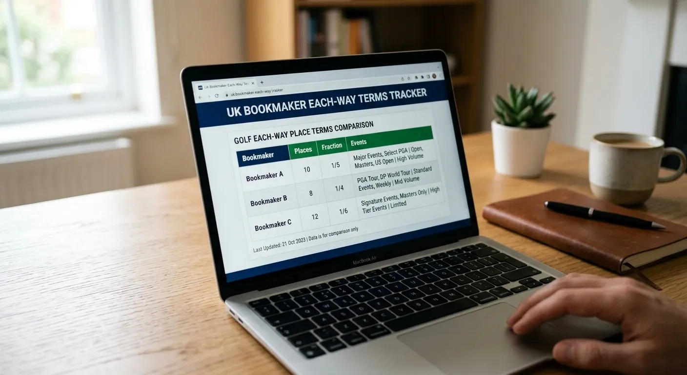 UK bookmaker each-way place terms tracker showing bet365 BoyleSports and Coral offers in 2026